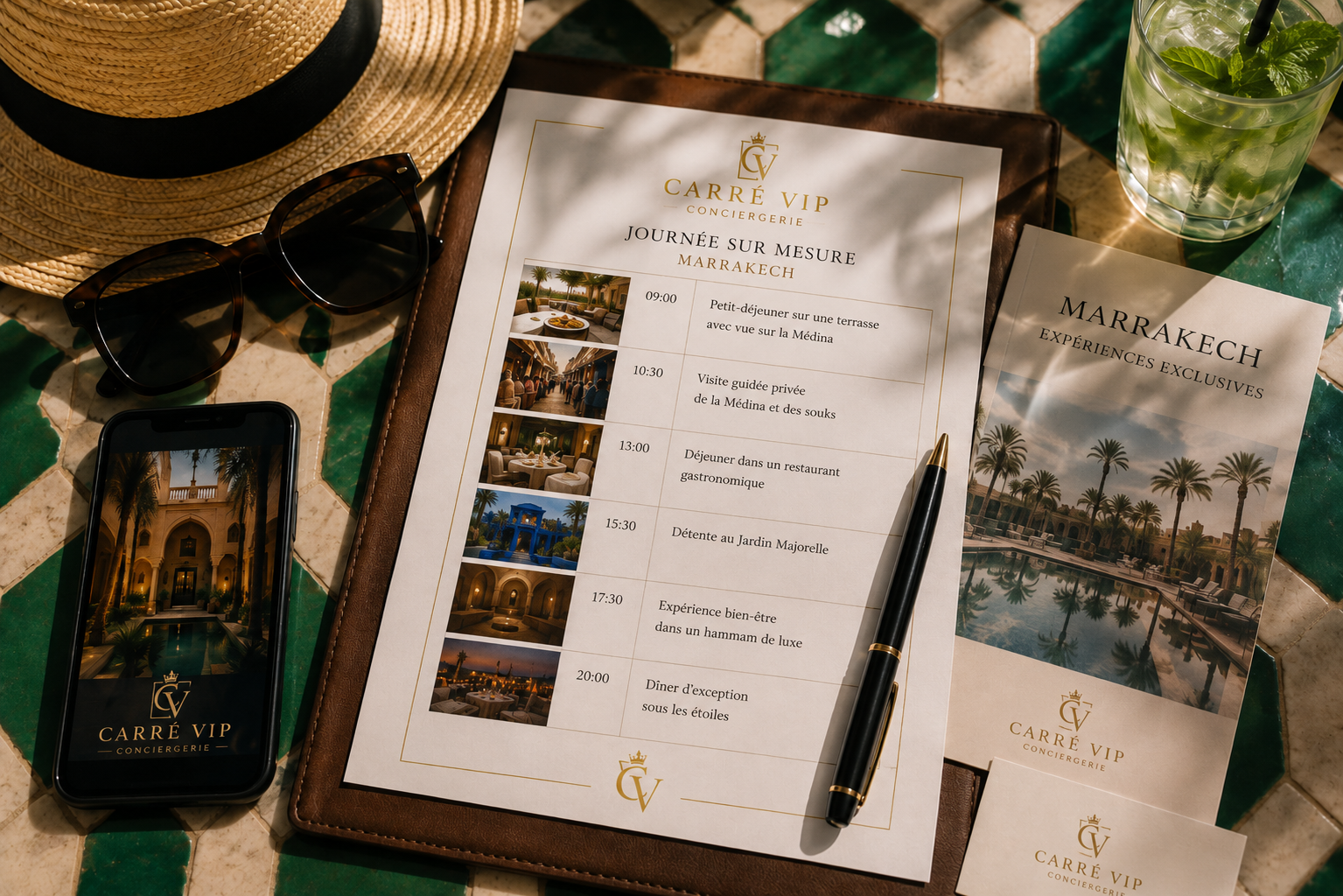Programme d'une journée sur mesure Carré VIP à Marrakech